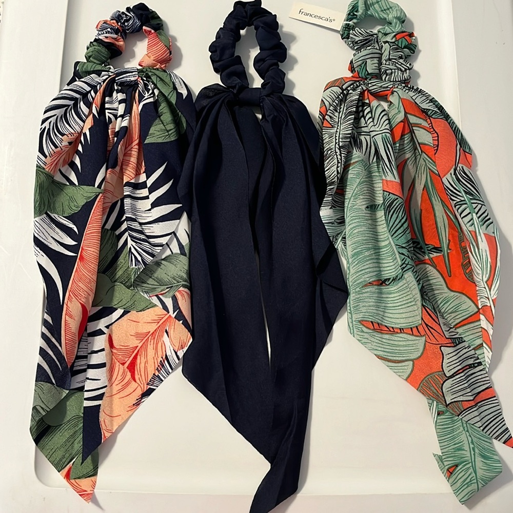Francesca’s hair scarf pony scarf 3 pack